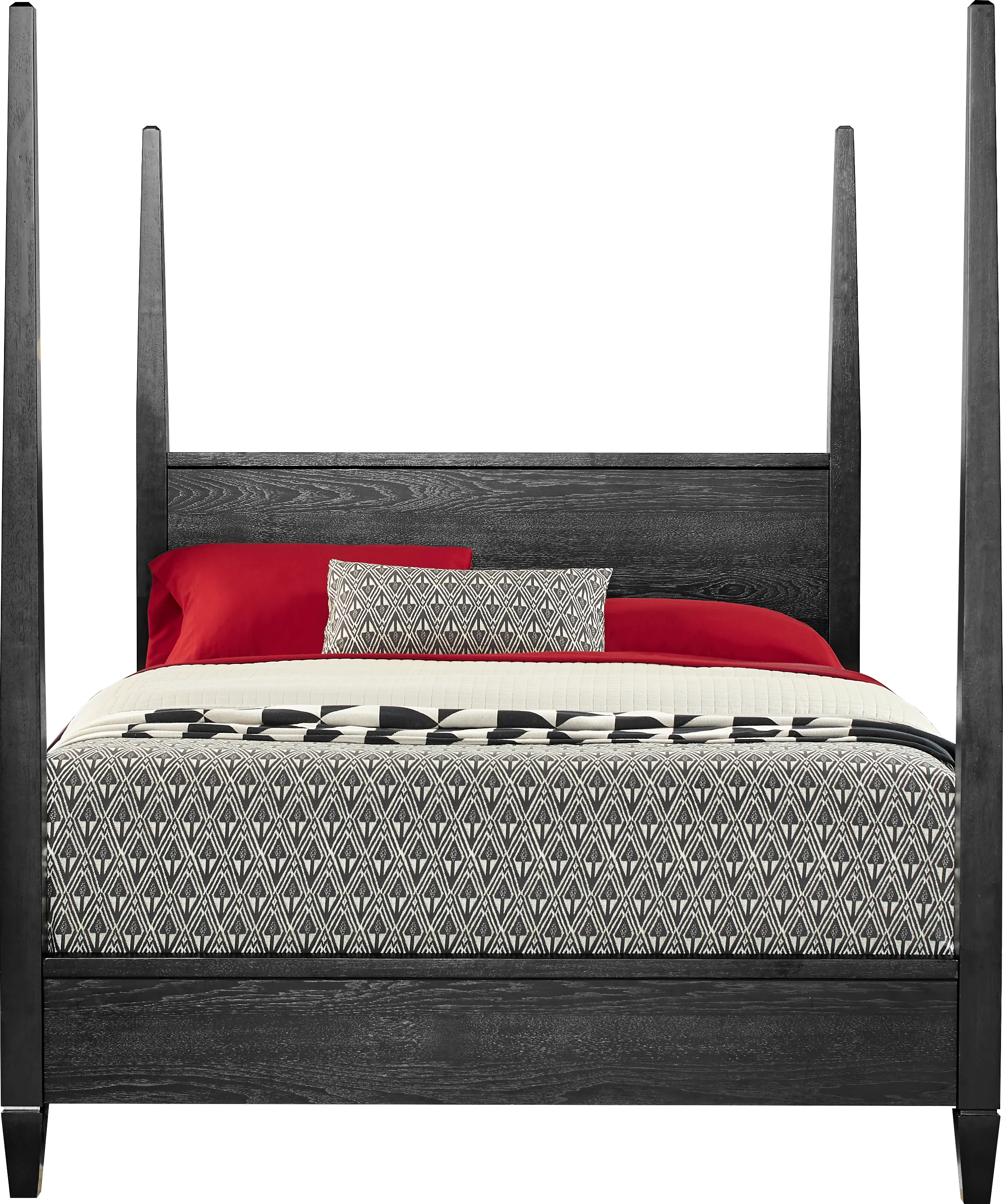 Springville Black 5 Pc Queen Poster Bedroom - Thumbnail - Image 2