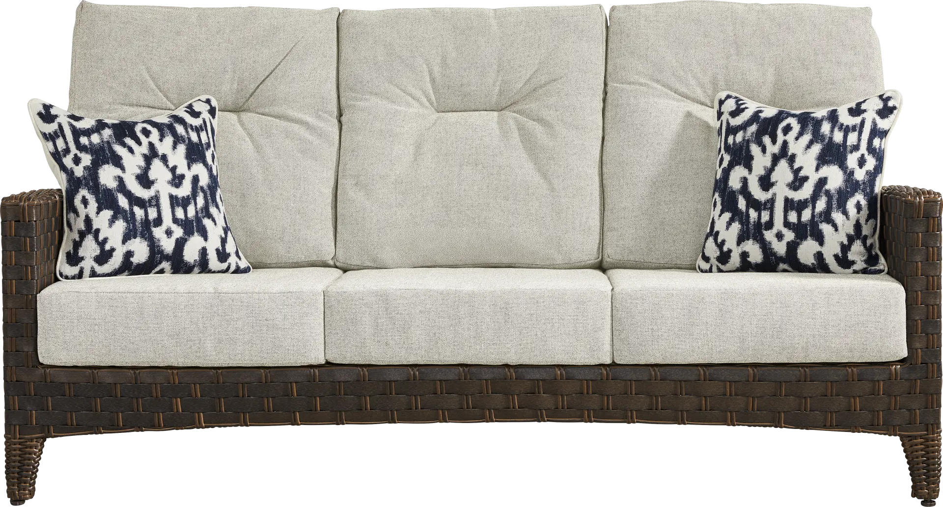 Mantra Brown Outdoor Sofa with Ash Cushions