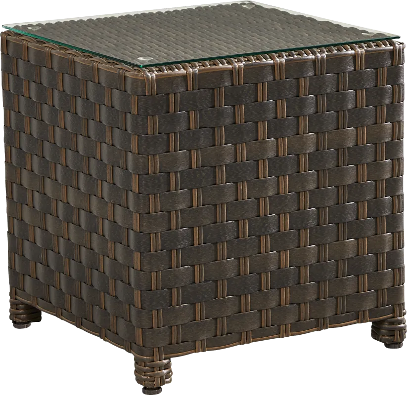 Mantra Brown Outdoor End Table