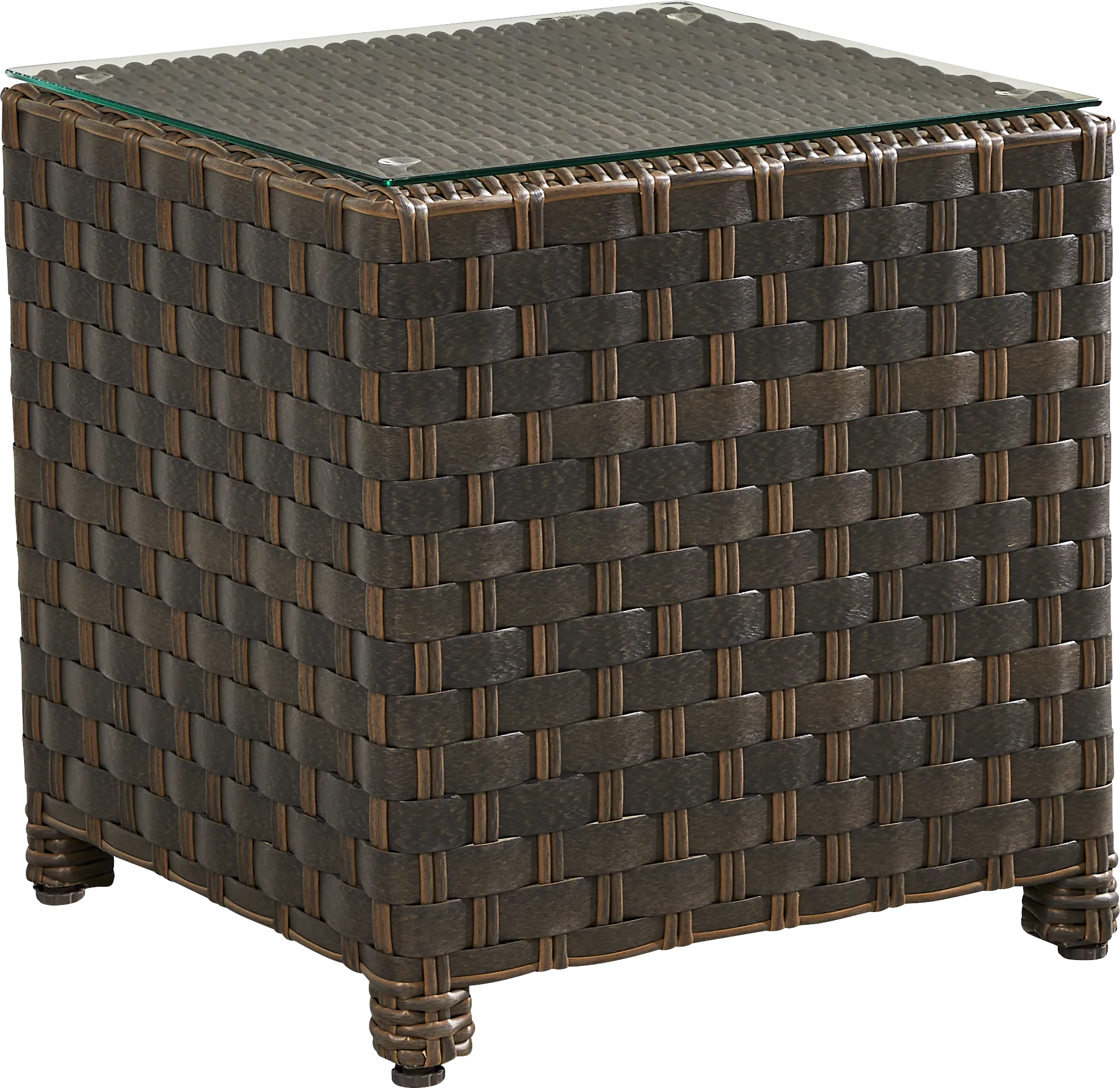 Mantra Brown Outdoor End Table - Image 1