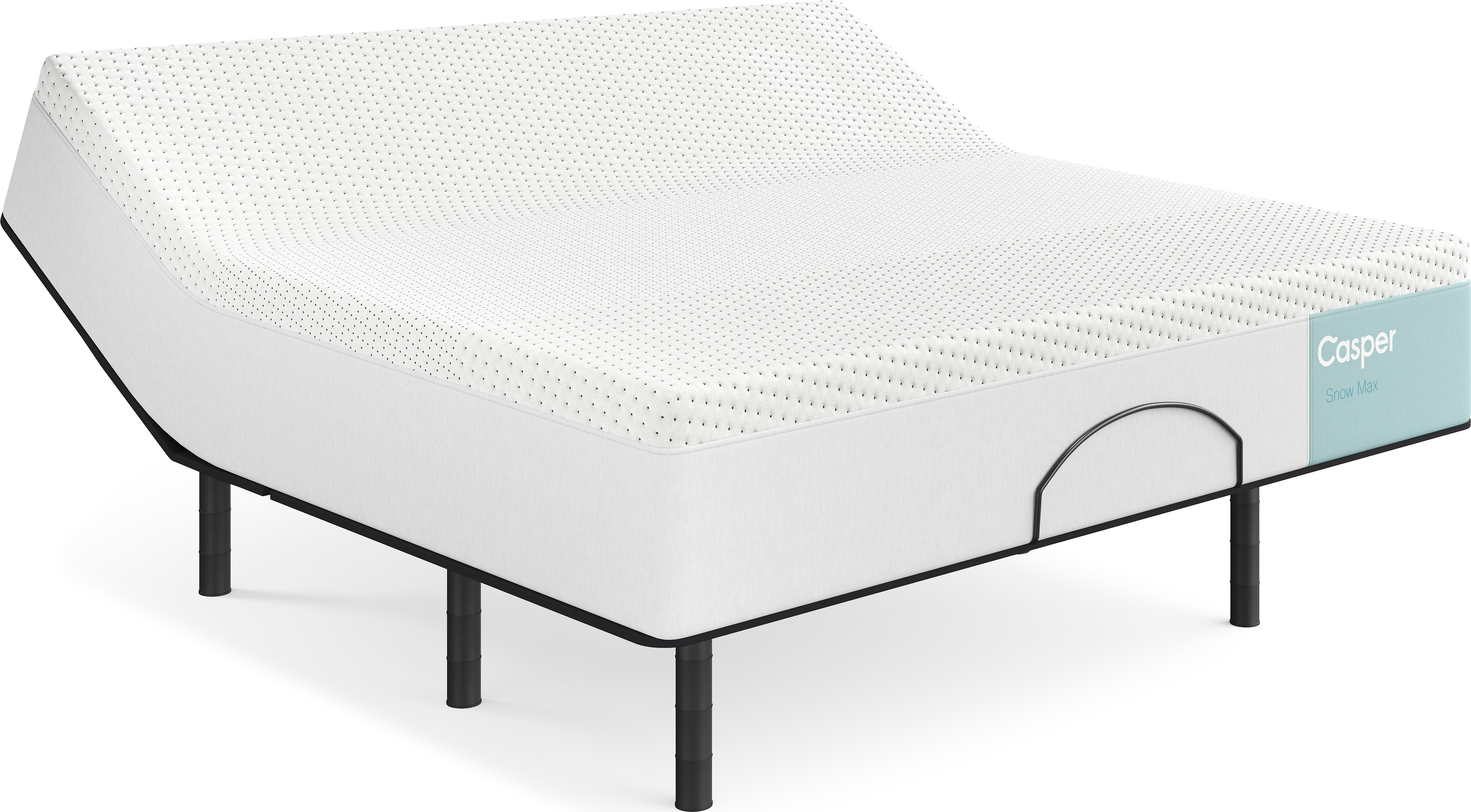 Casper Snow Max King Mattress with Head Up Only Base - Thumbnail - Image 1