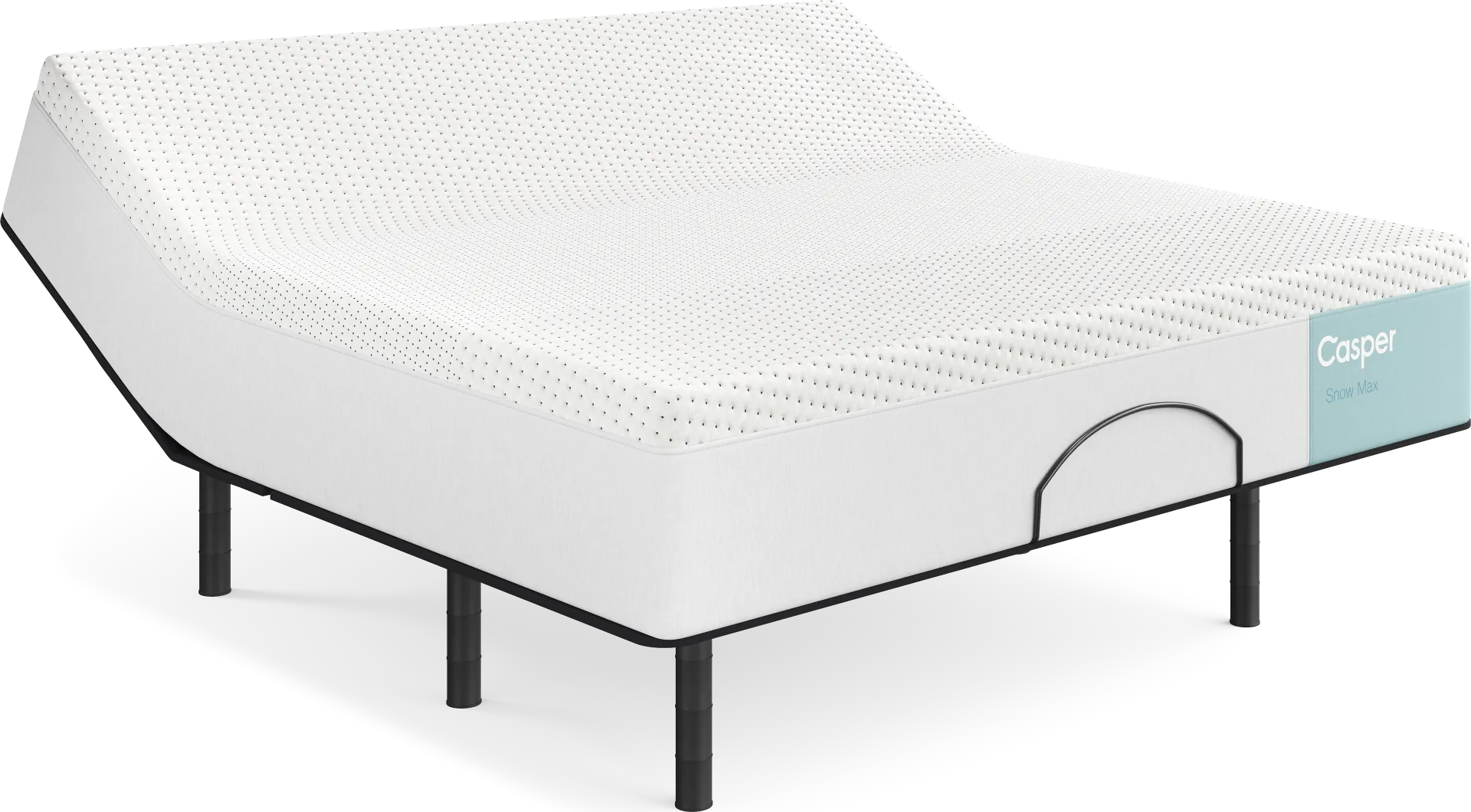 Casper Snow Max King Mattress with Head Up Only Base - Image 1