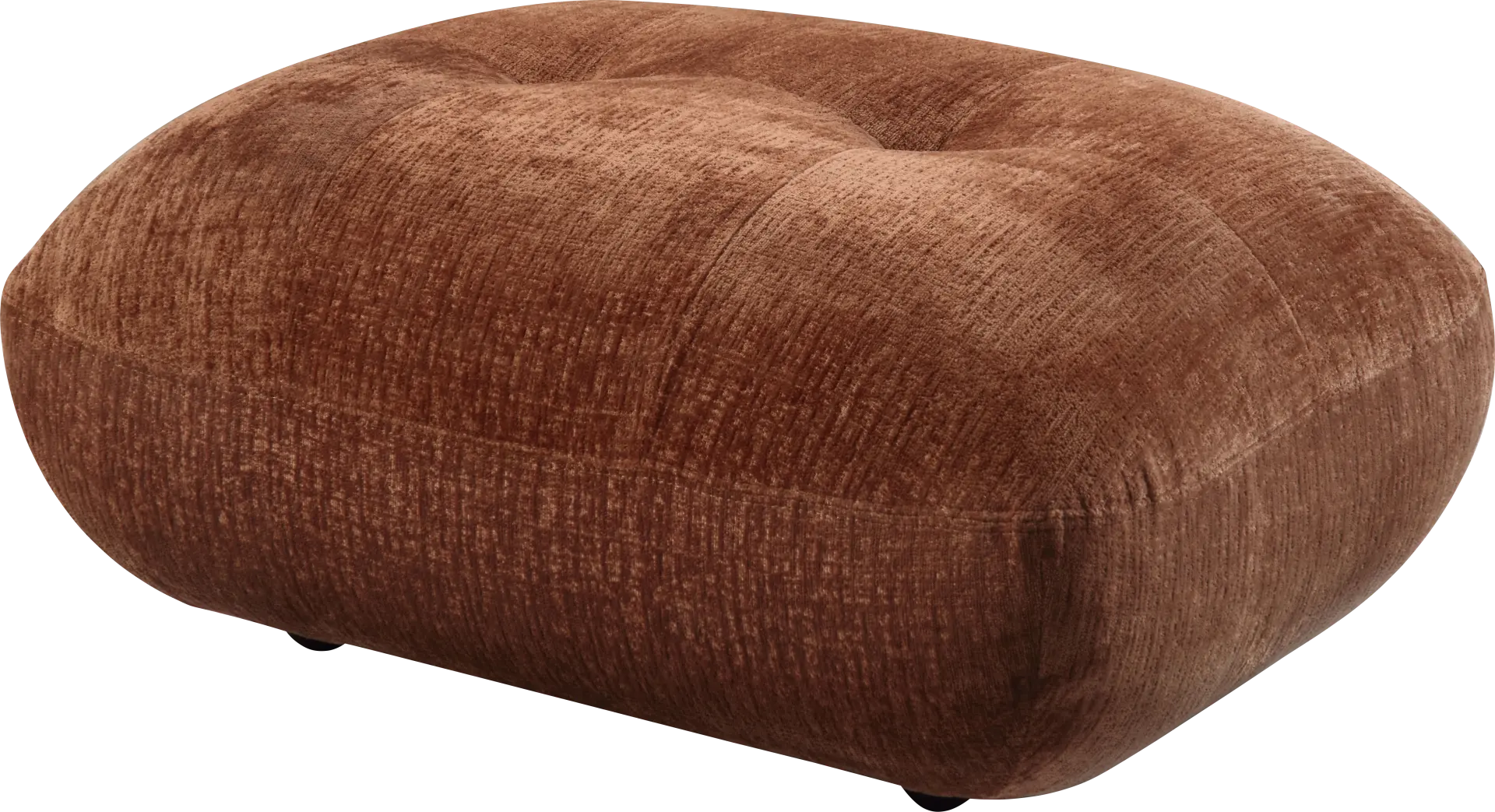 Heathmount Orange Ottoman