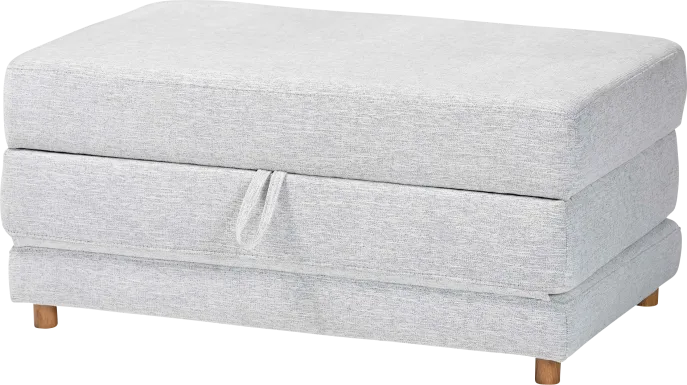 Gumsprings Light Gray Ottoman