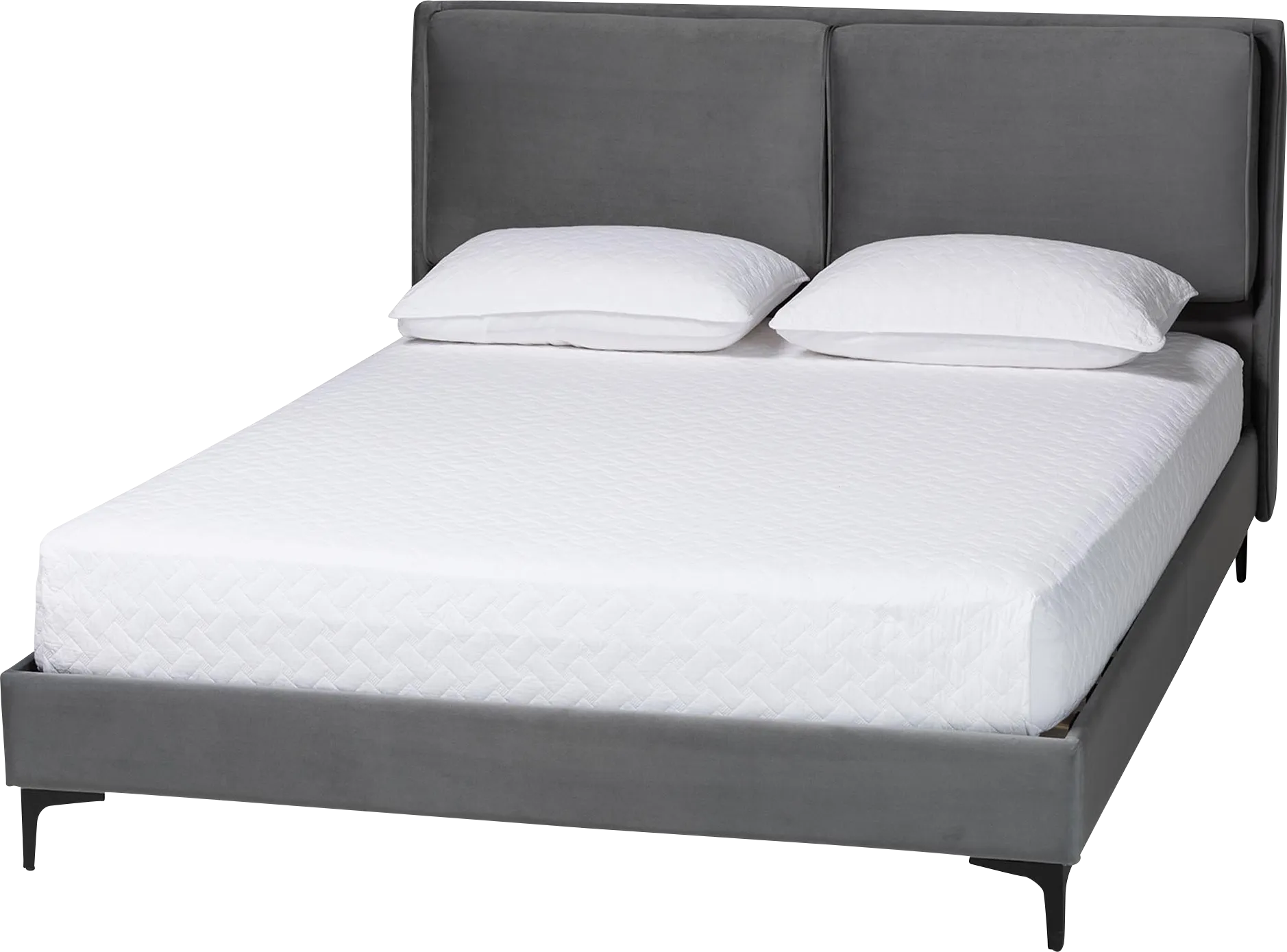 Kellyea Gray Queen Bed - Thumbnail - Image 1