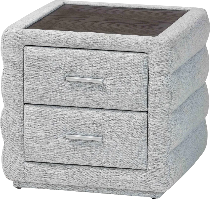 Greenpole Light Gray Nightstand