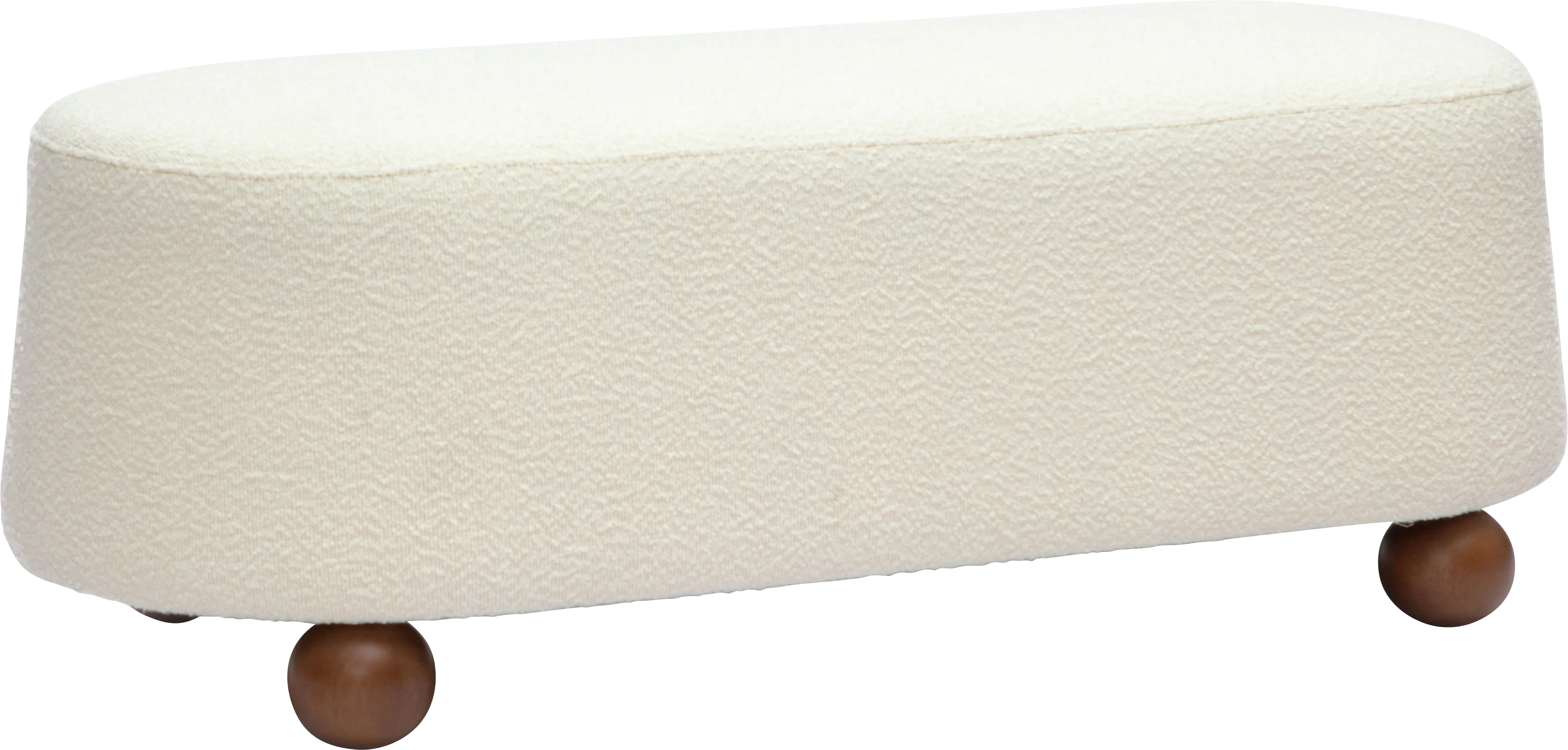 Innitou I Cream Large Ottoman - Thumbnail - Image 1