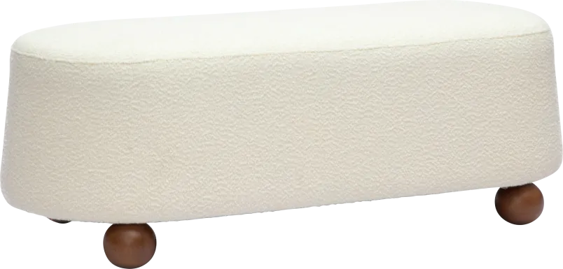 Innitou I Cream Large Ottoman