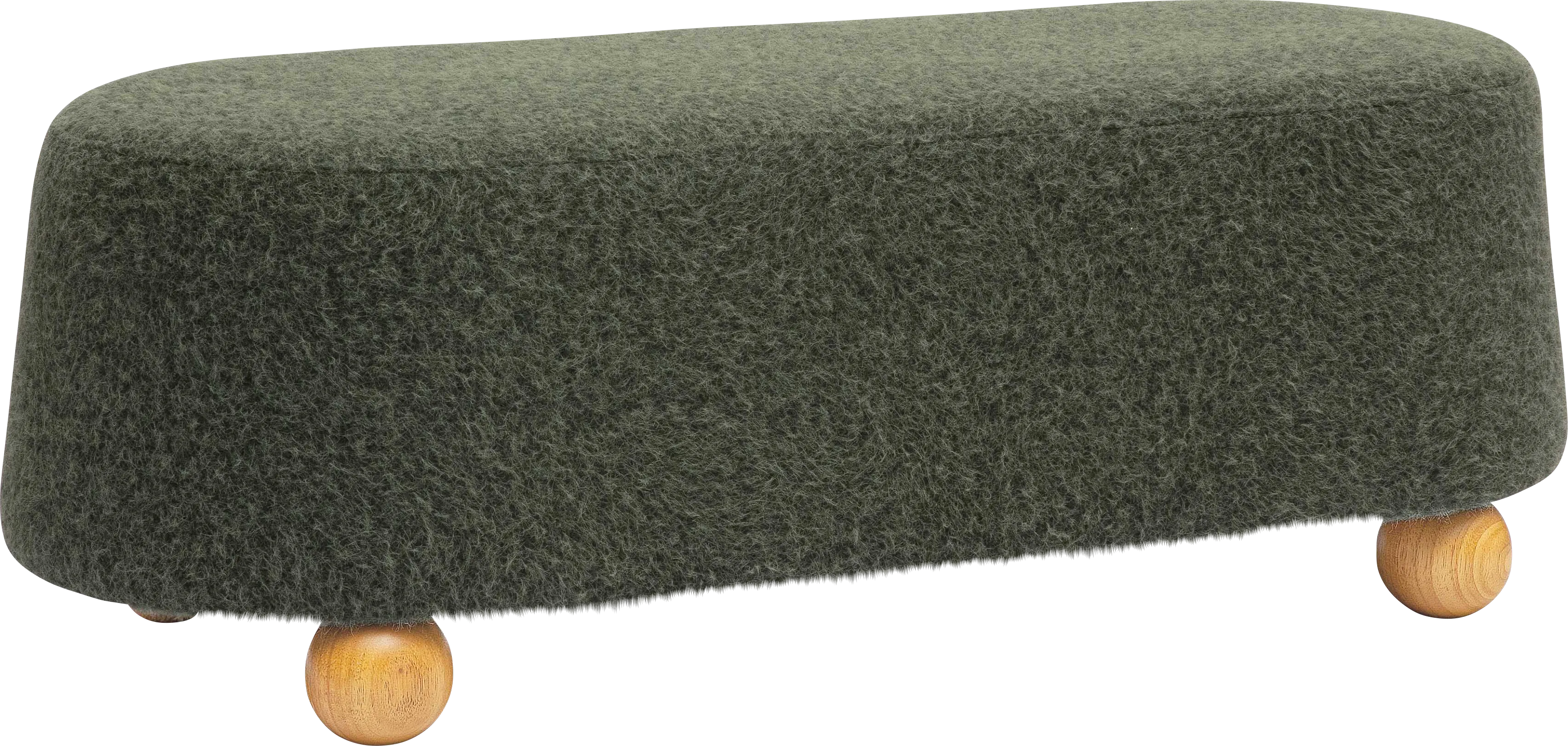 Innitou II Forest Green Large Ottoman - Image 1