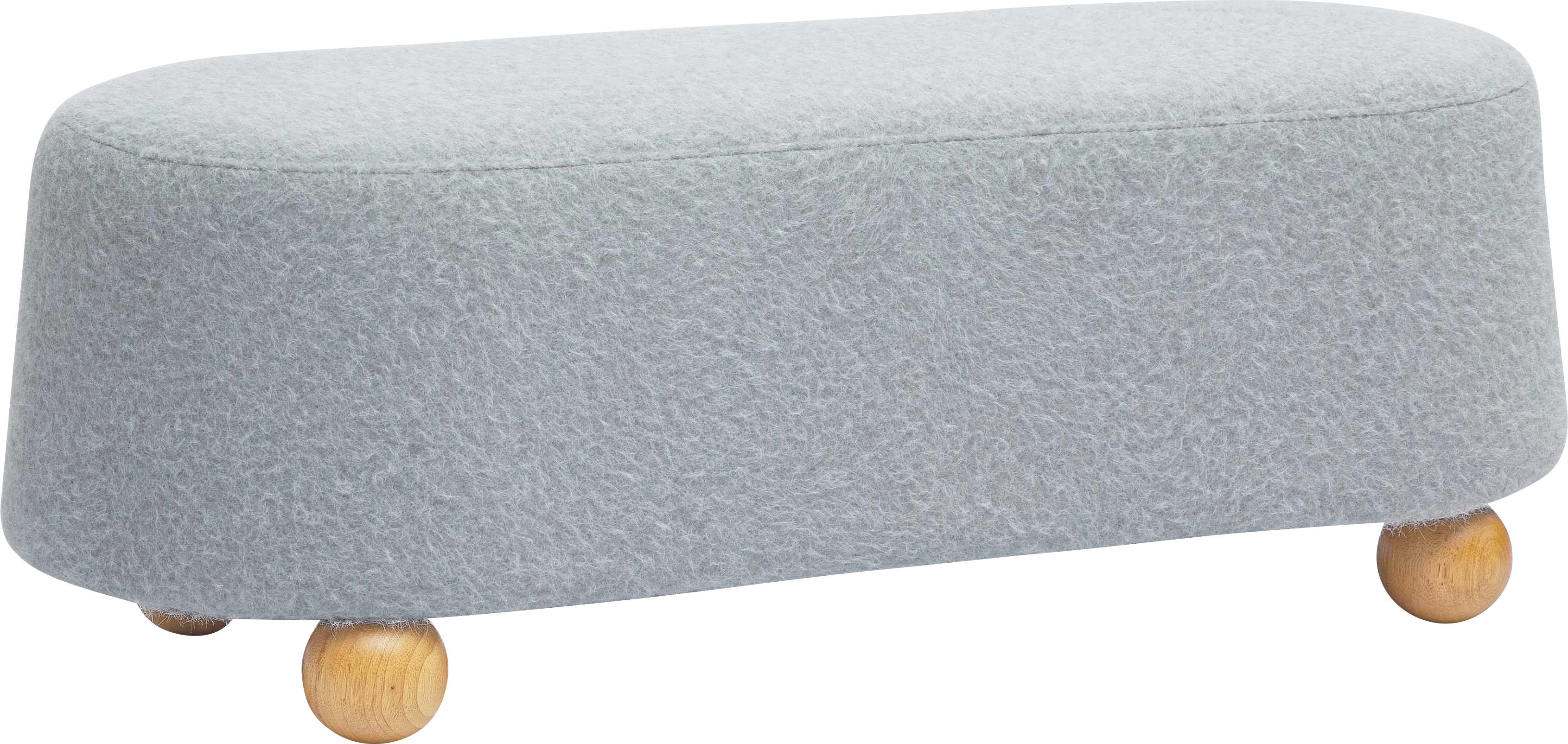 Innitou II Gray Large Ottoman - Thumbnail - Image 1