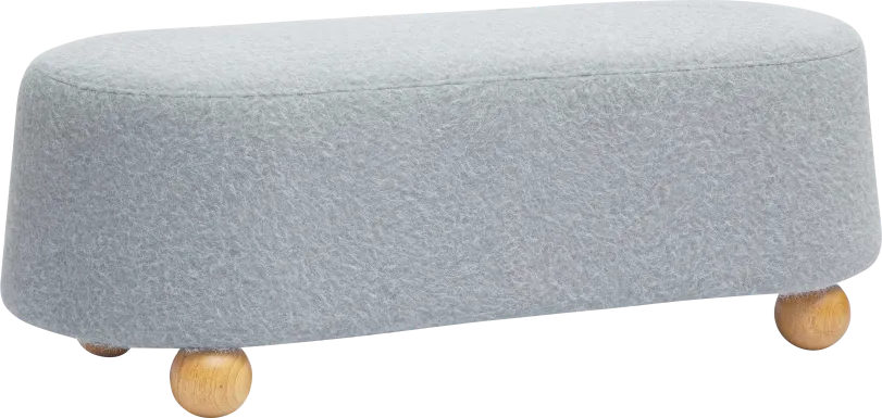 Innitou II Gray Large Ottoman