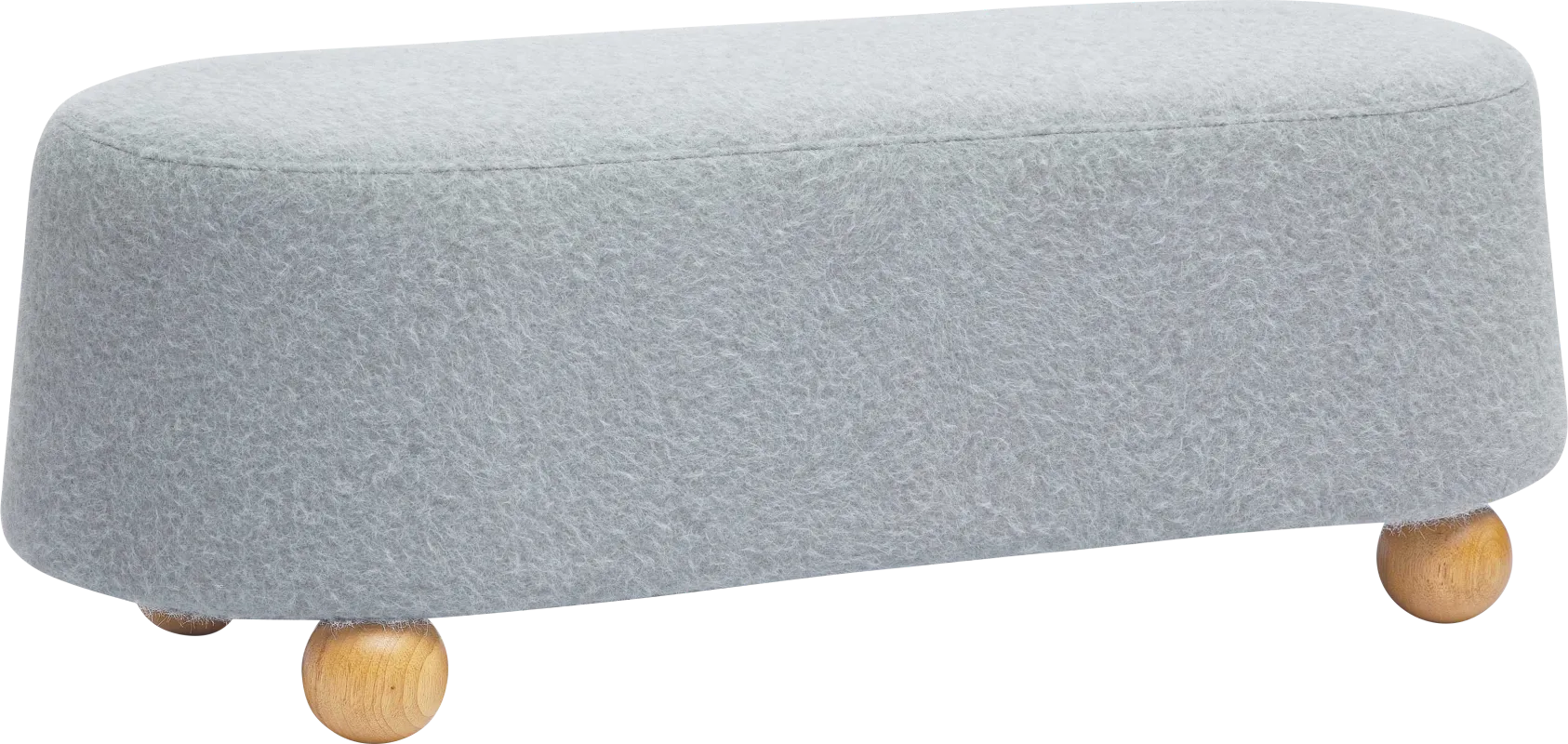 Innitou II Gray Large Ottoman