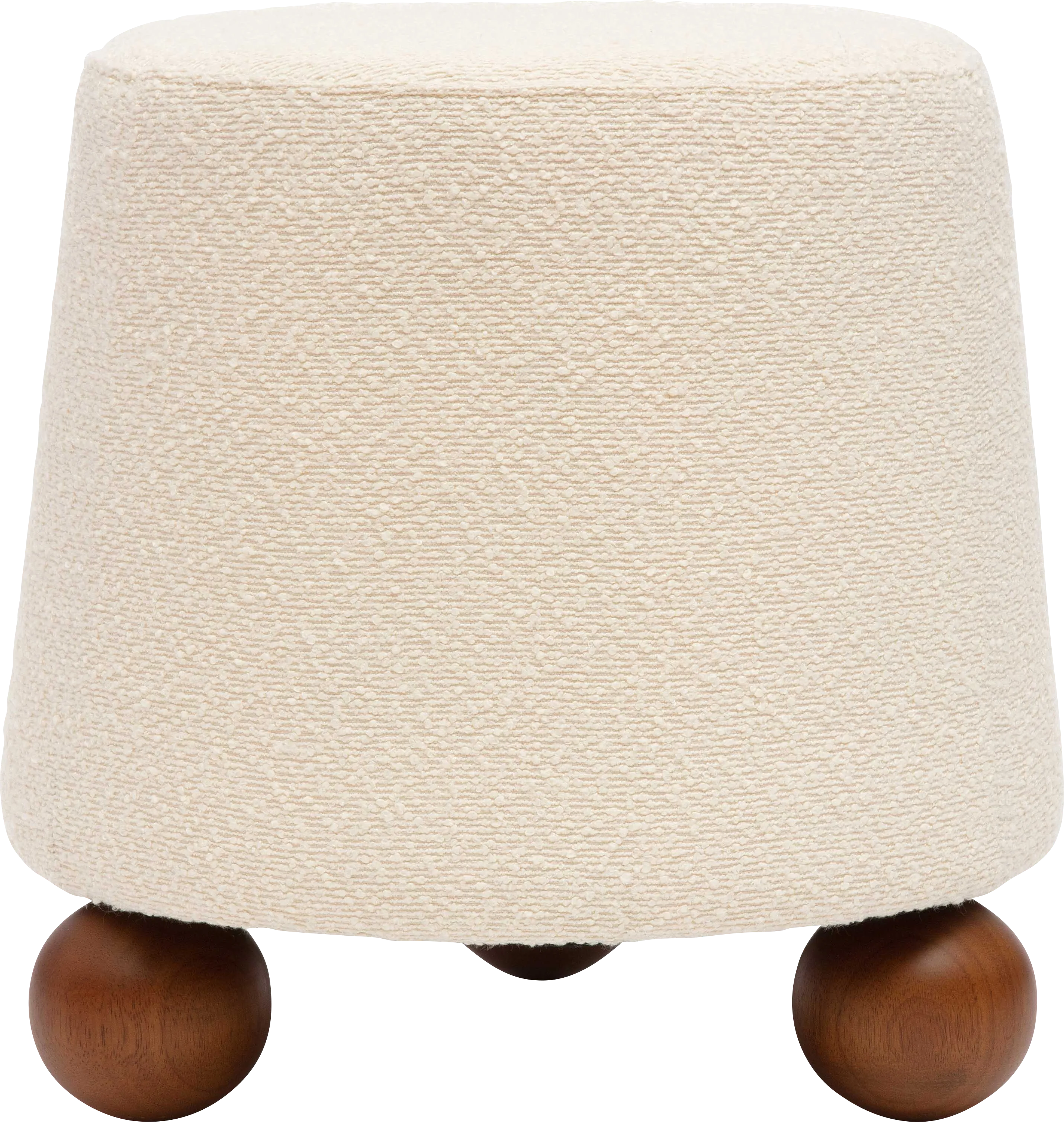 Innitou I Cream Small Ottoman - Thumbnail - Image 1
