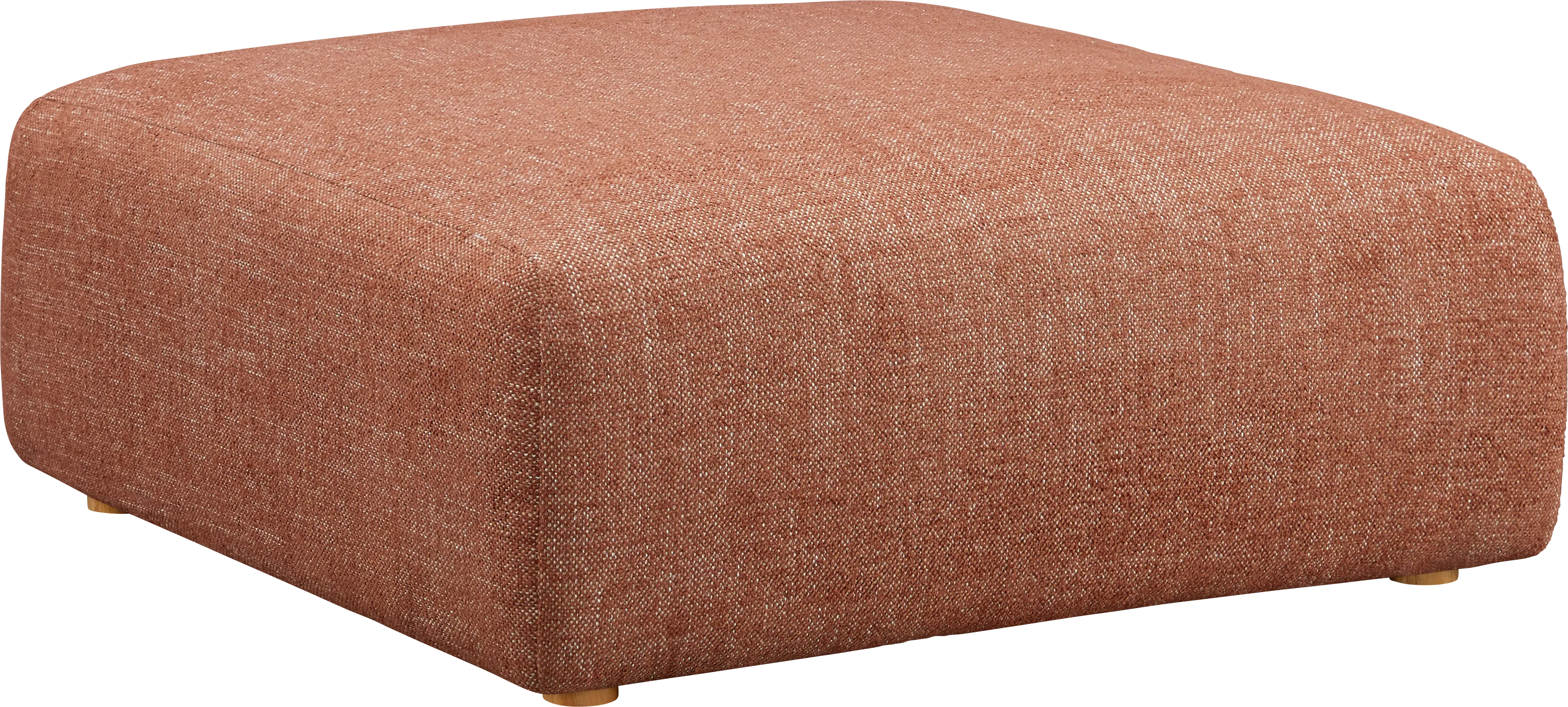 Luciay Red Ottoman - Thumbnail - Image 1