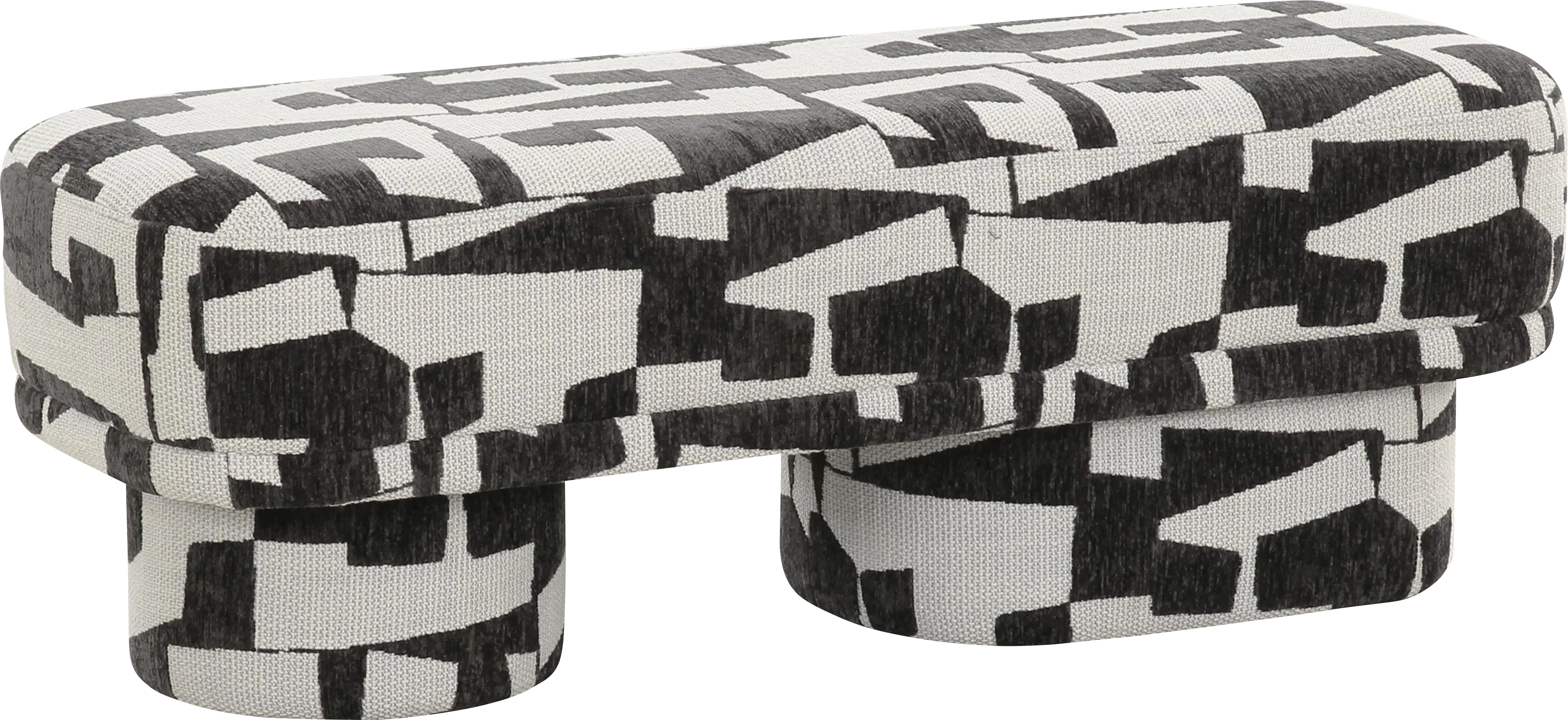 Jerichoe Black and White Bench - Thumbnail - Image 1