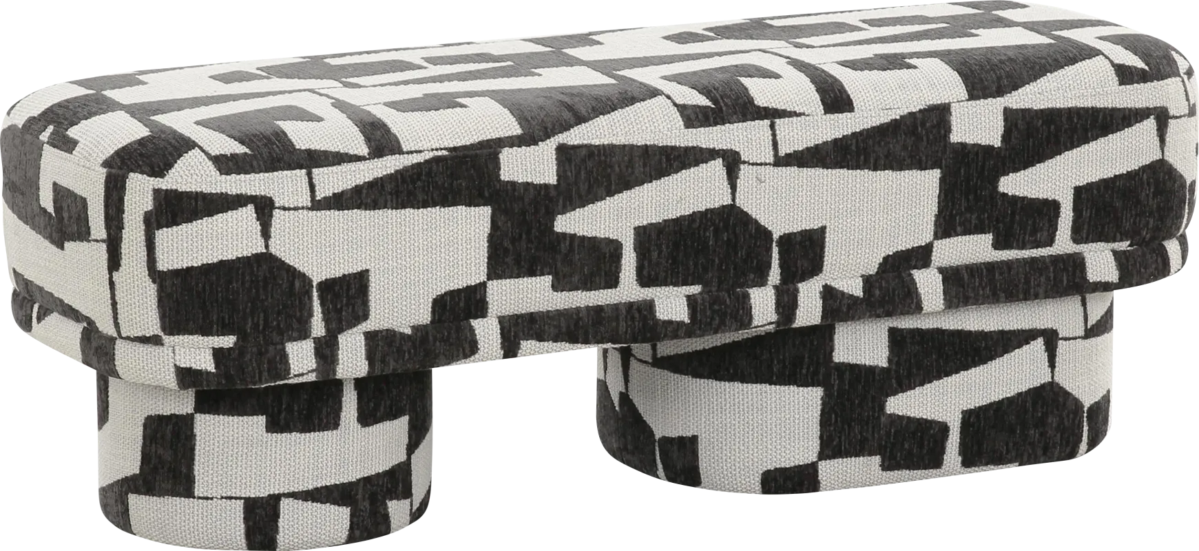 Jerichoe Black and White Bench