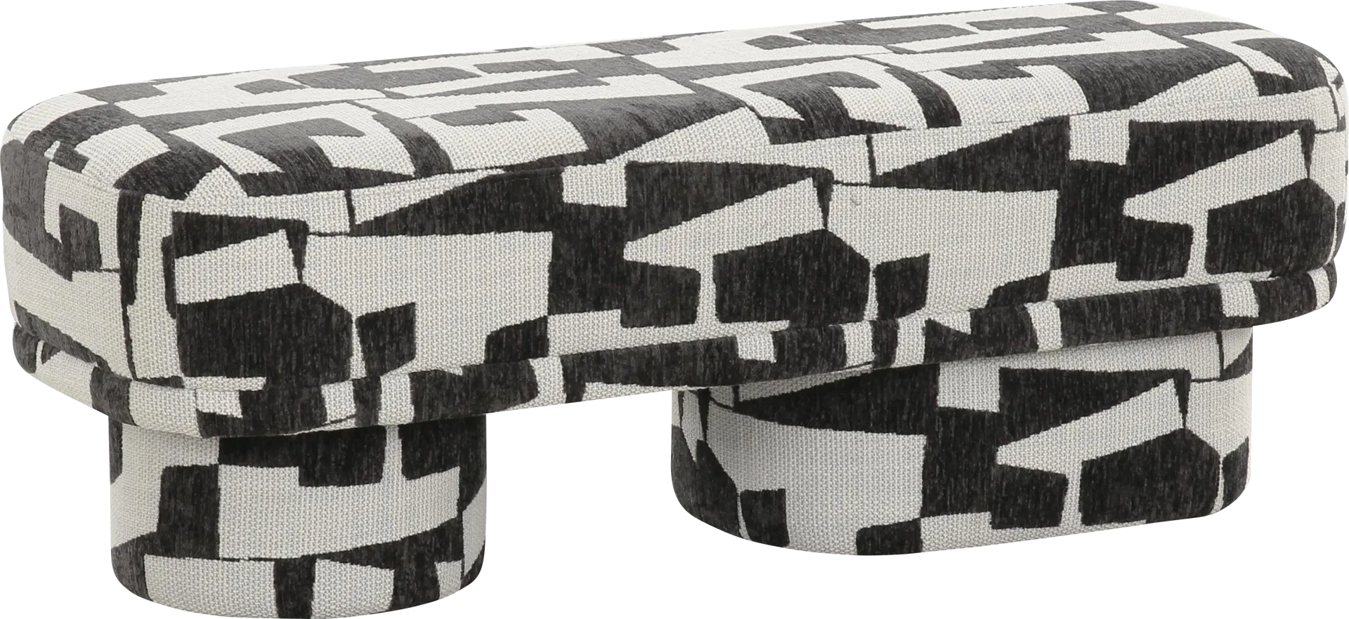 Jerichoe Black and White Bench - Image 1