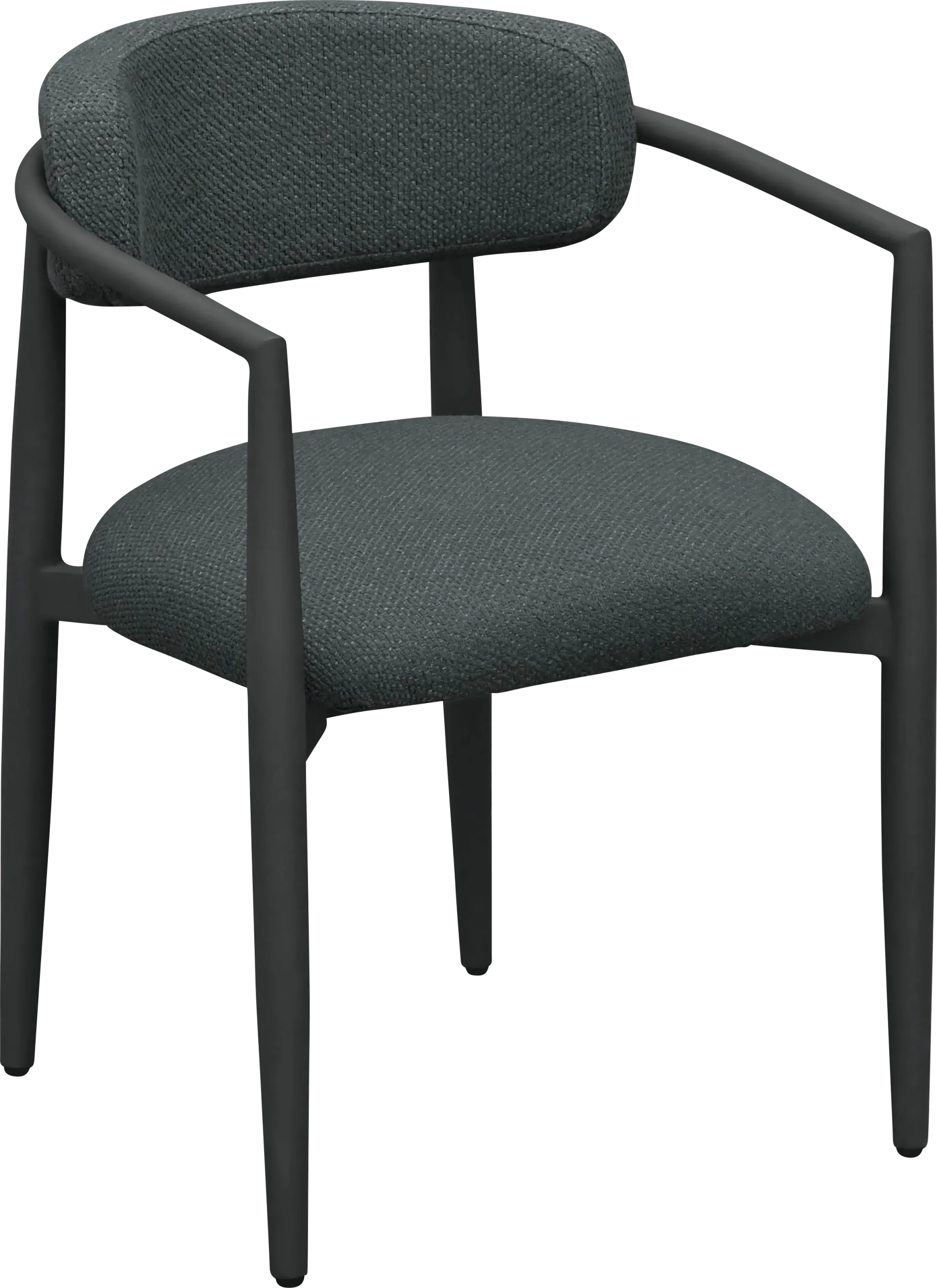 Outdoor Fryburg Black Arm Chair - Image 1