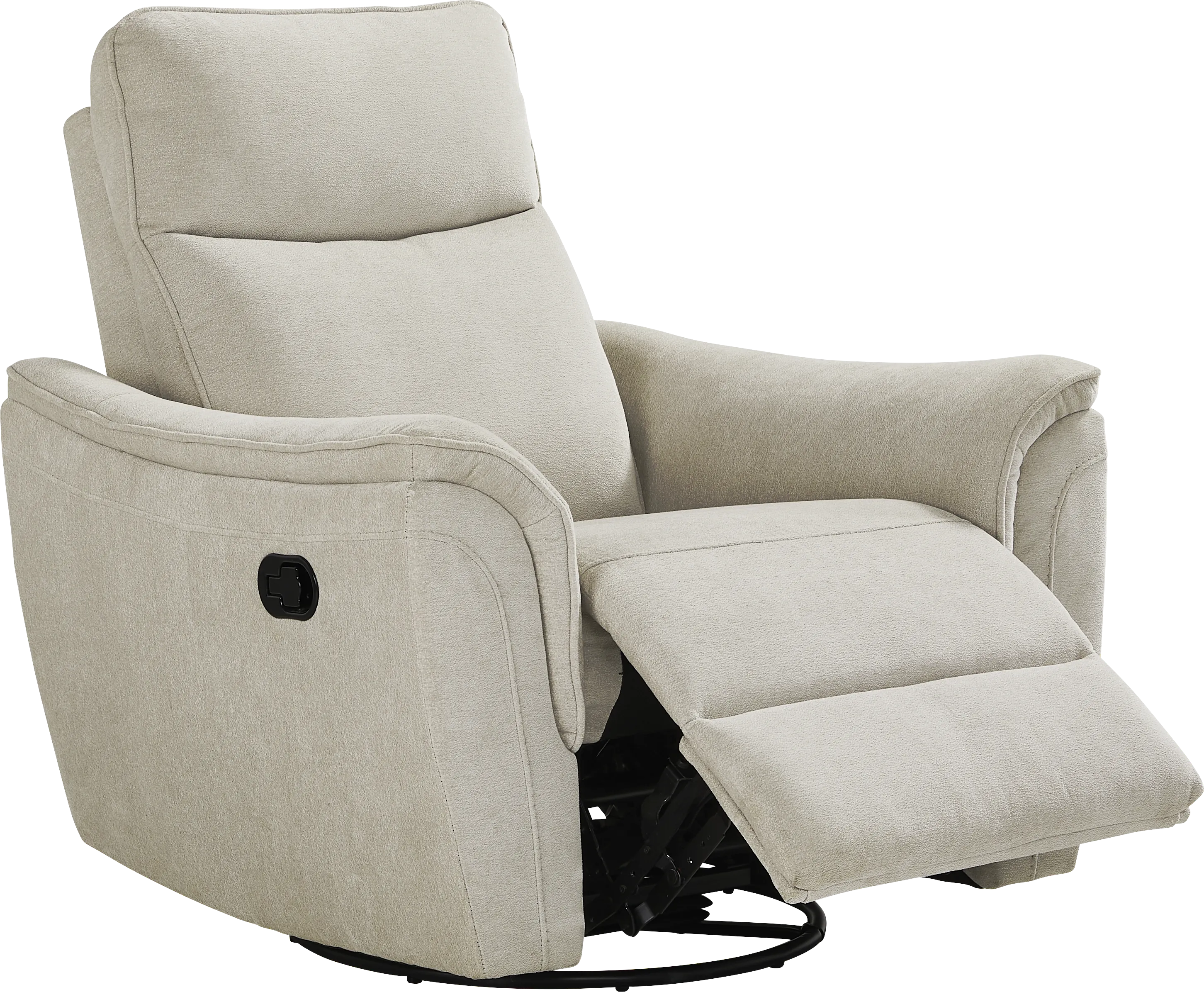 Cavani Gray Swivel Glider Recliner - Thumbnail - Image 1