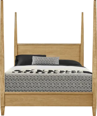 Springville Natural 3 Pc King Poster Bed