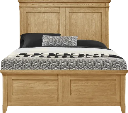 Springville Natural 3 Pc King Panel Bed