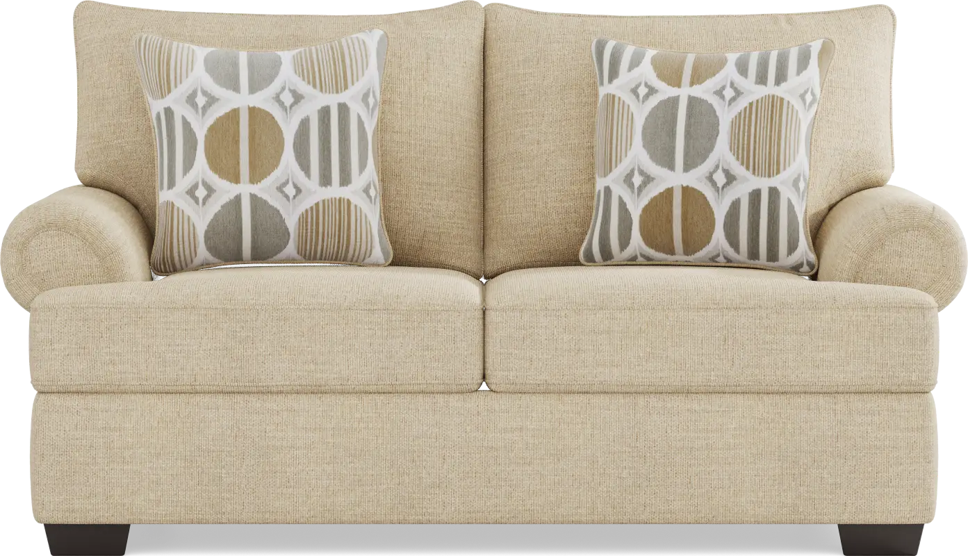 Reyna Point Tan Loveseat