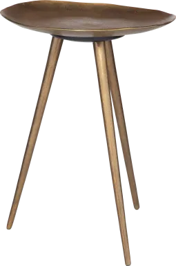 Rohza Brass Accent Table