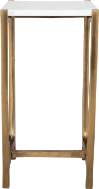 Naira White Accent Table