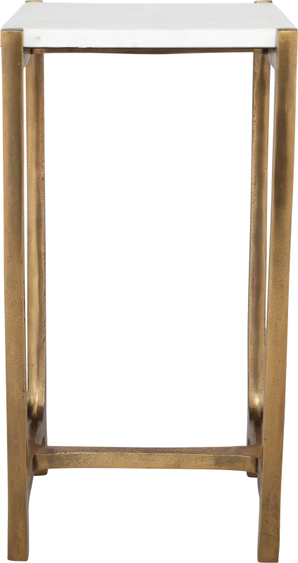 Naira White Accent Table