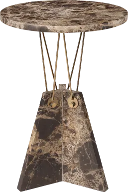 Lonin Brown Accent Table