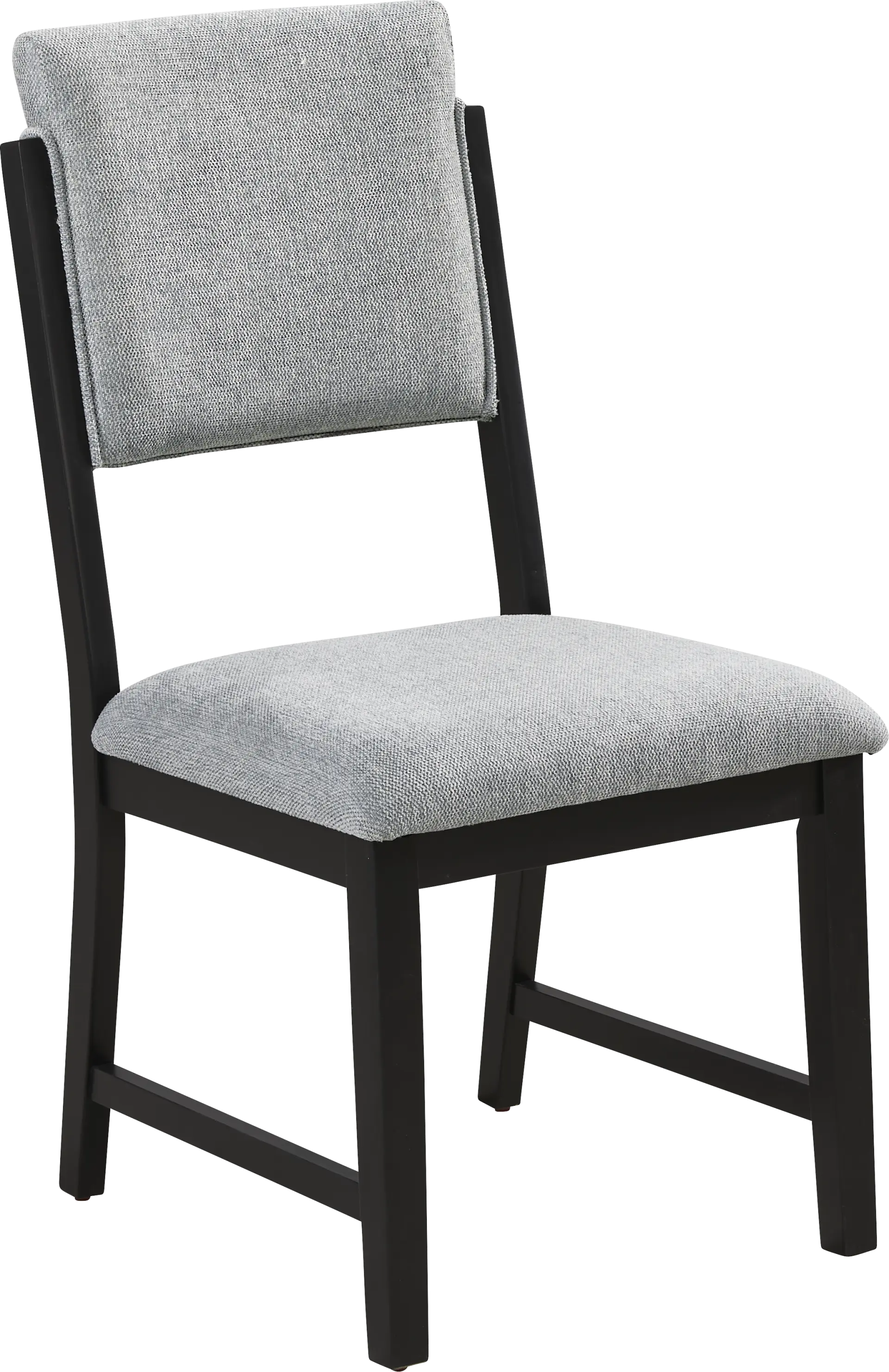 Rosolli Gray Side Chair with Black Legs