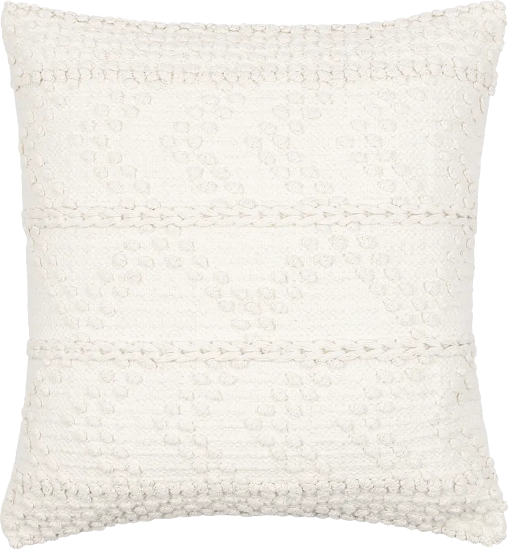 Areia White Accent Pillow