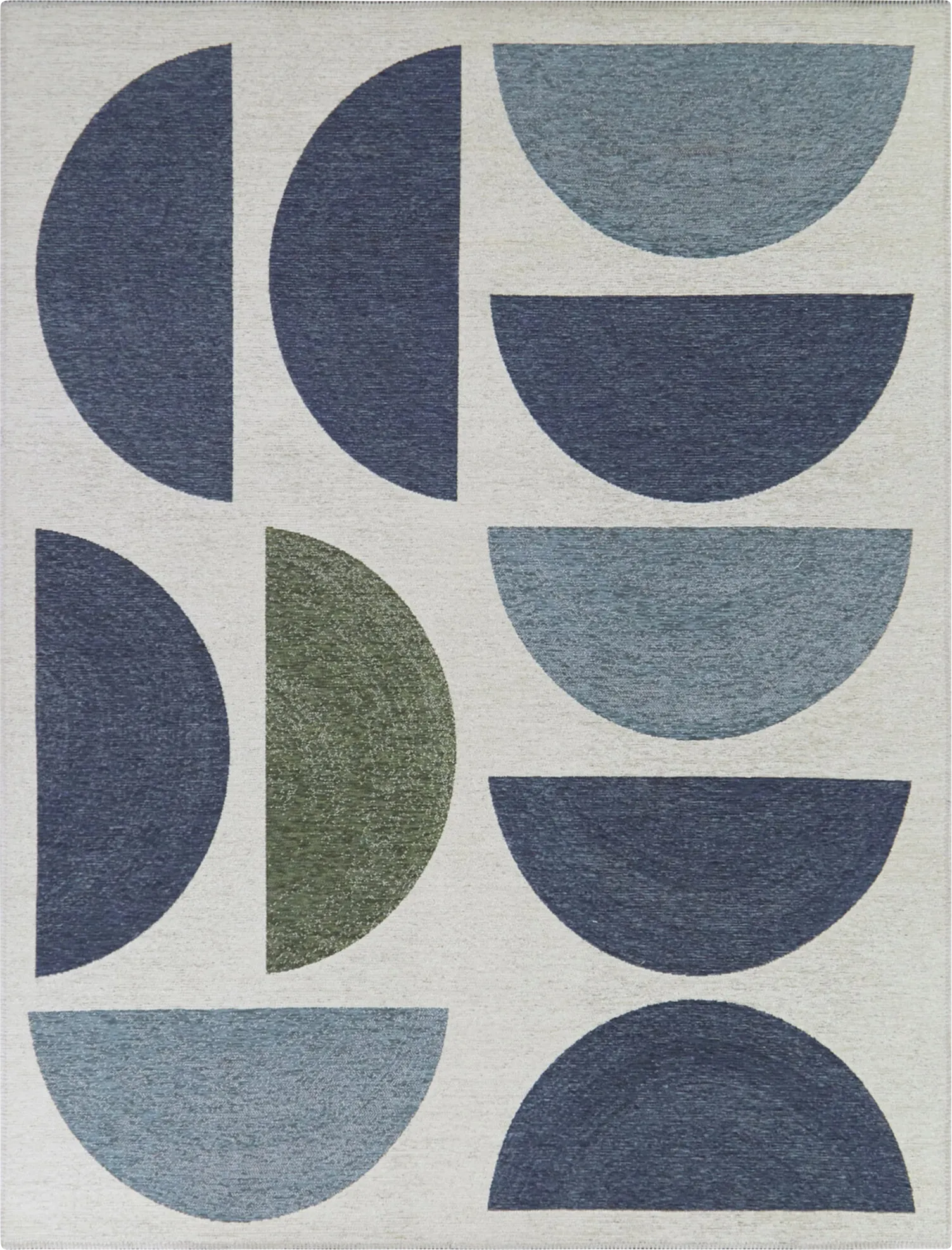 Havlund Blue 7'10 x 10' Indoor/Outdoor Rug - Image 1