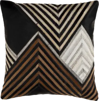 Aeknu I Black Accent Pillow
