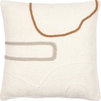 Kruz Cream Accent Pillow