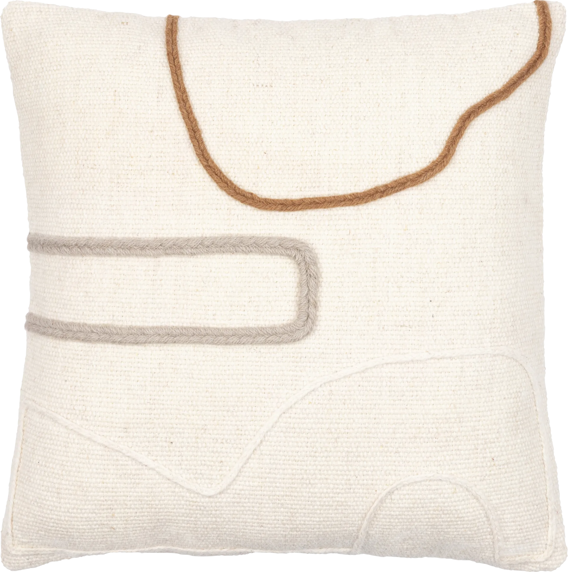 Kruz Cream Accent Pillow - Image 1