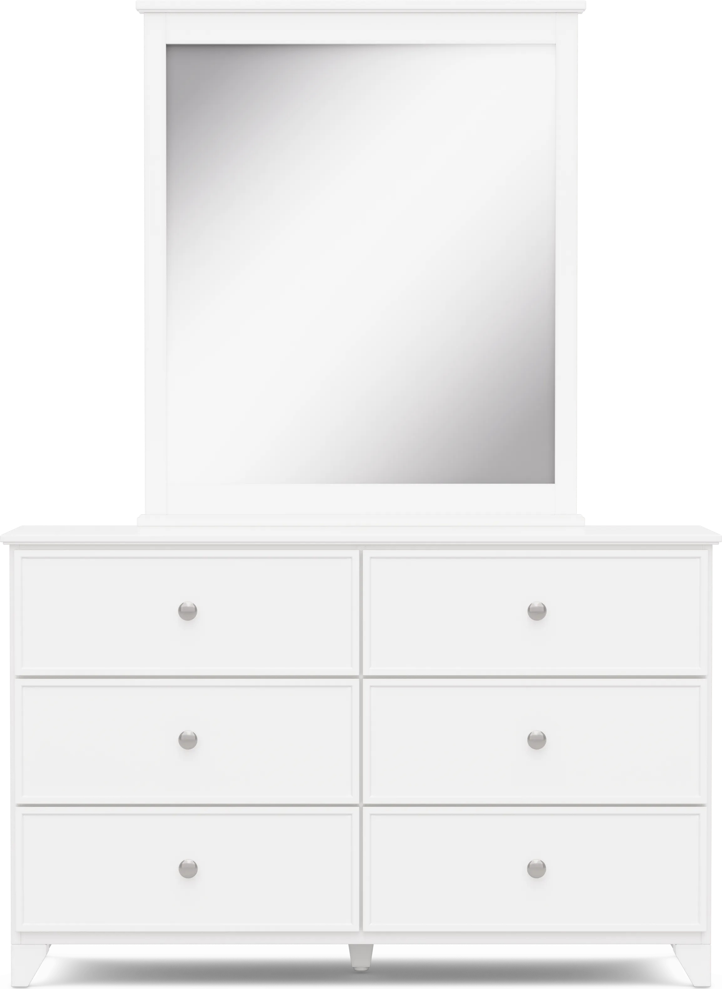 Kids Preston Place White Dresser and Mirror - Thumbnail - Image 1