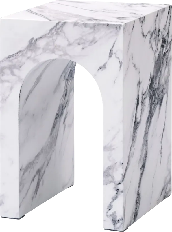 Dagama V White End Table