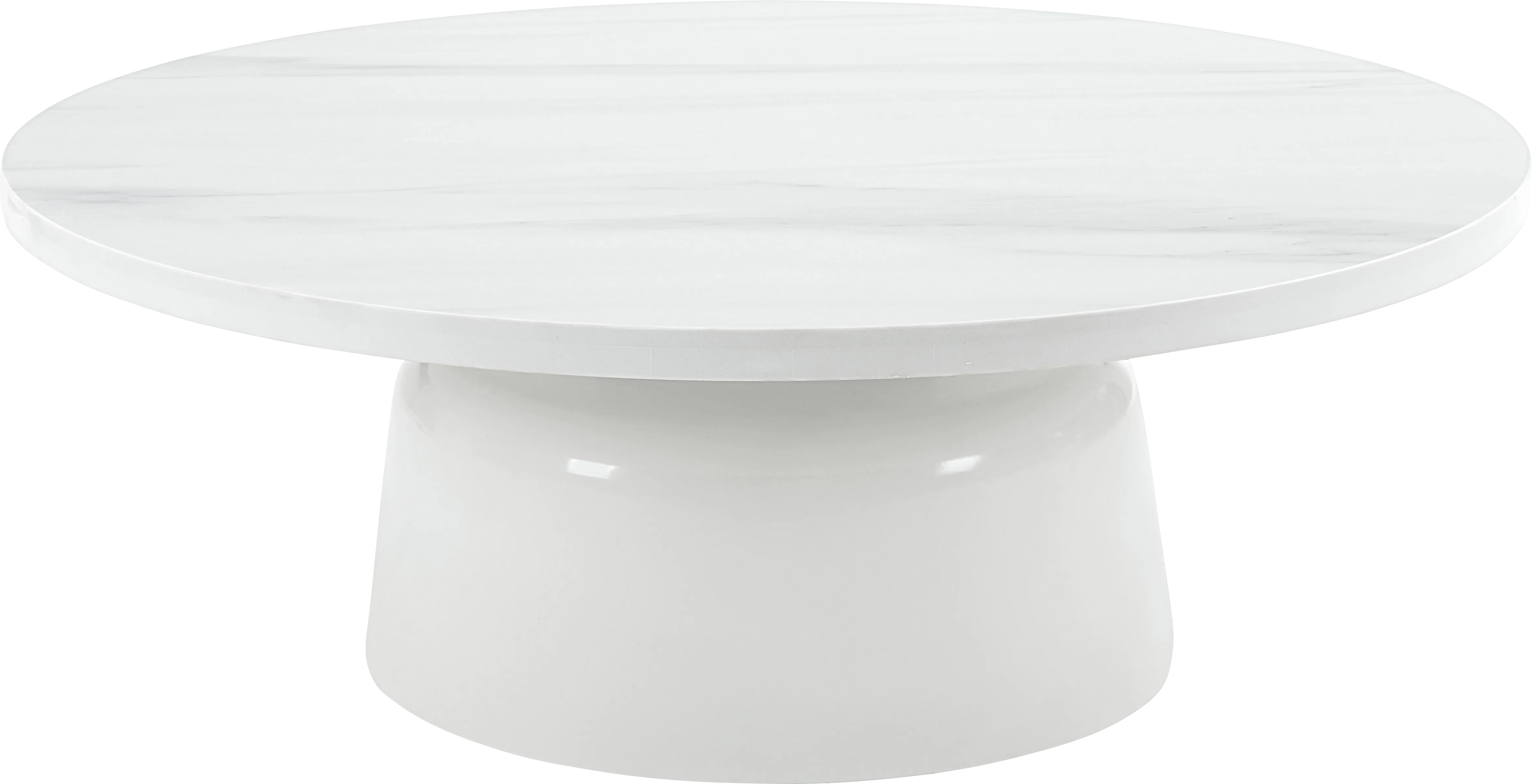 Battlebell White Cocktail Table