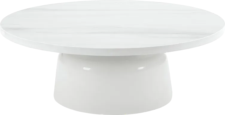 Battlebell White Cocktail Table