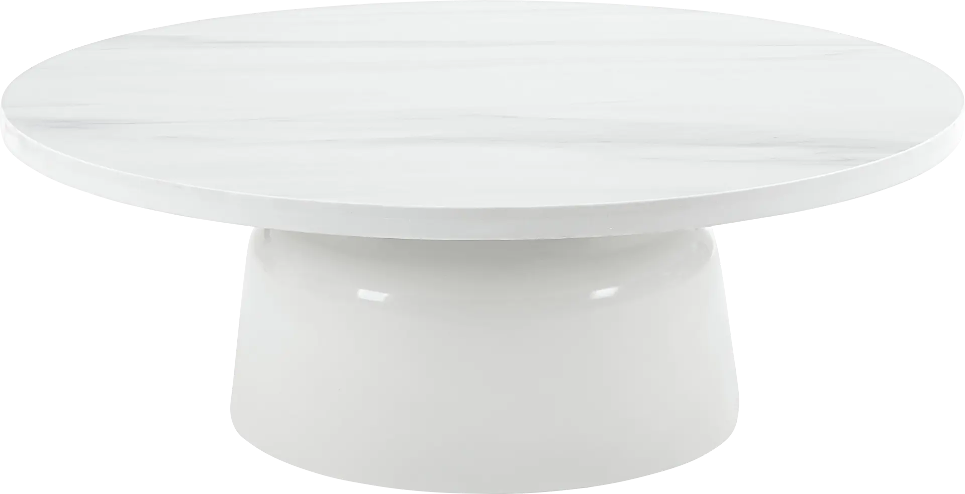 Battlebell White Cocktail Table