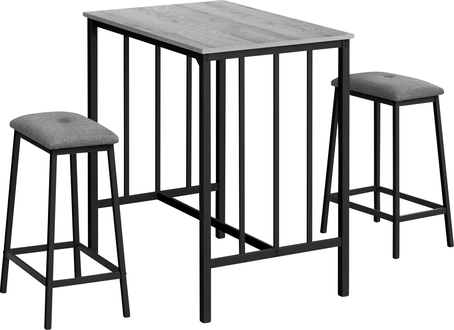Neia Gray 3 Pc Counter Height Dining Set
