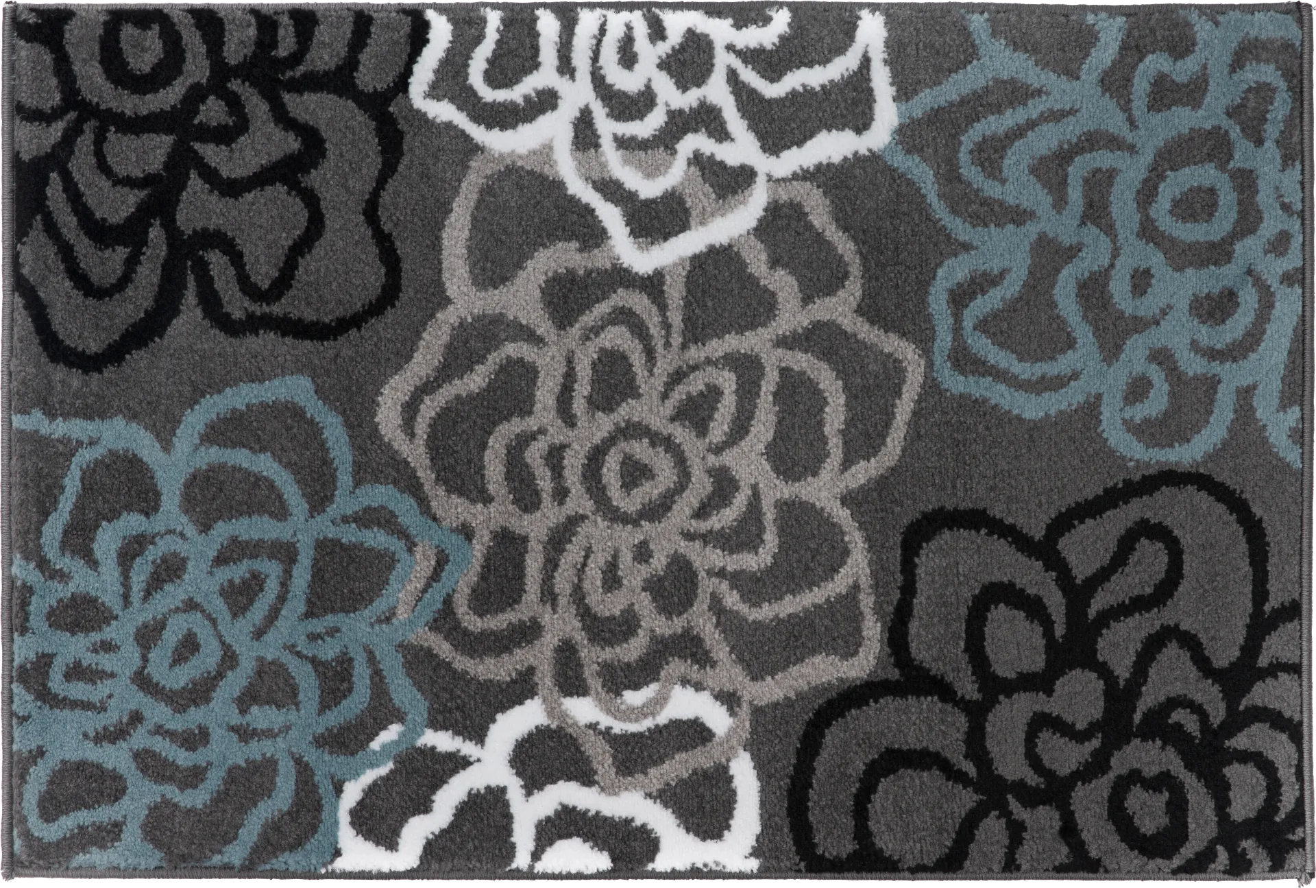 Mangal Dark Gray 2' x 3' Rug - Image 1