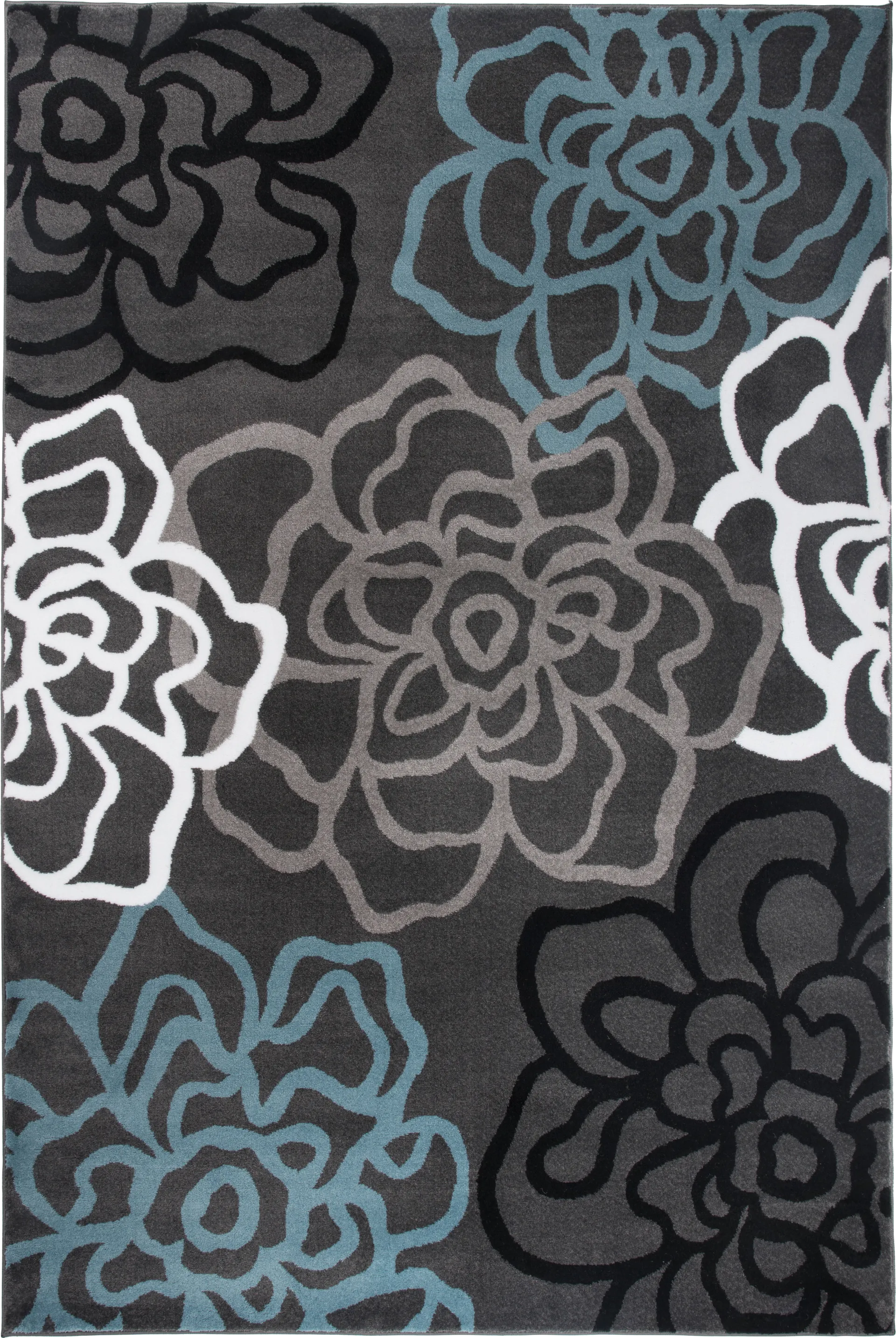 Mangal Dark Gray 5'3 x 7'3 Rug - Image 1