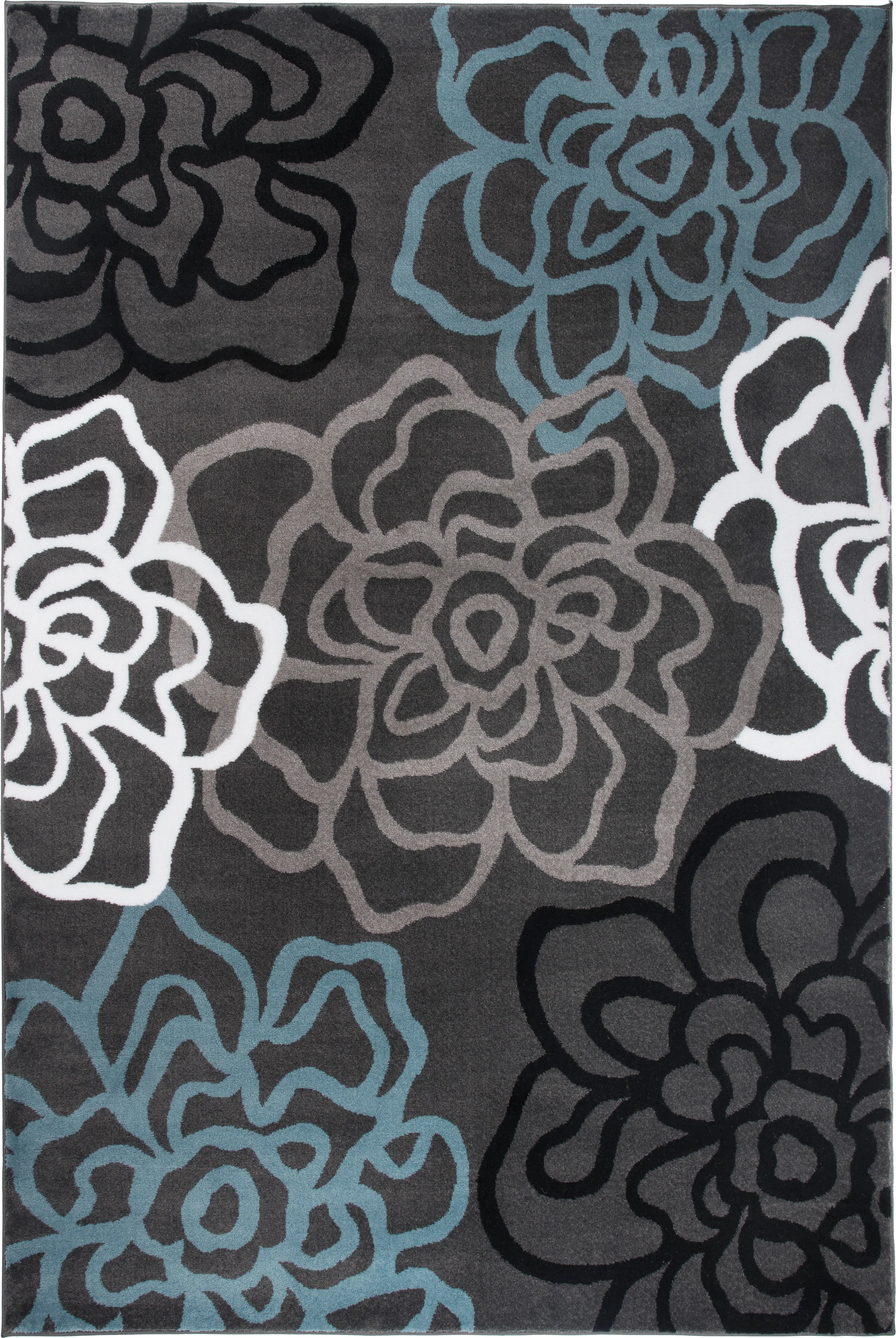 Mangal Dark Gray 6'6 x 9' Rug - Thumbnail - Image 1
