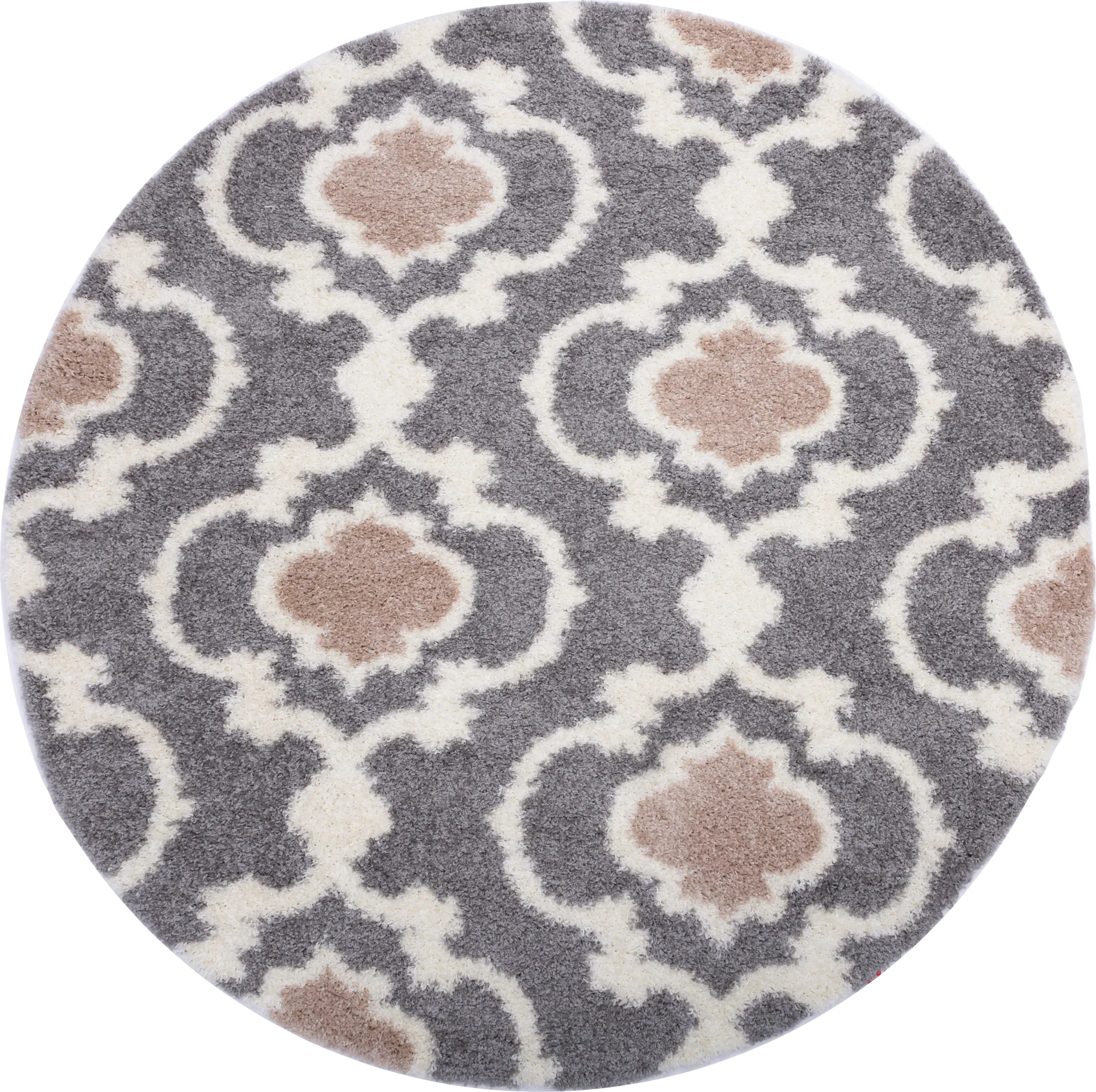 Irenee Gray 6'6 Round Rug - Image 1