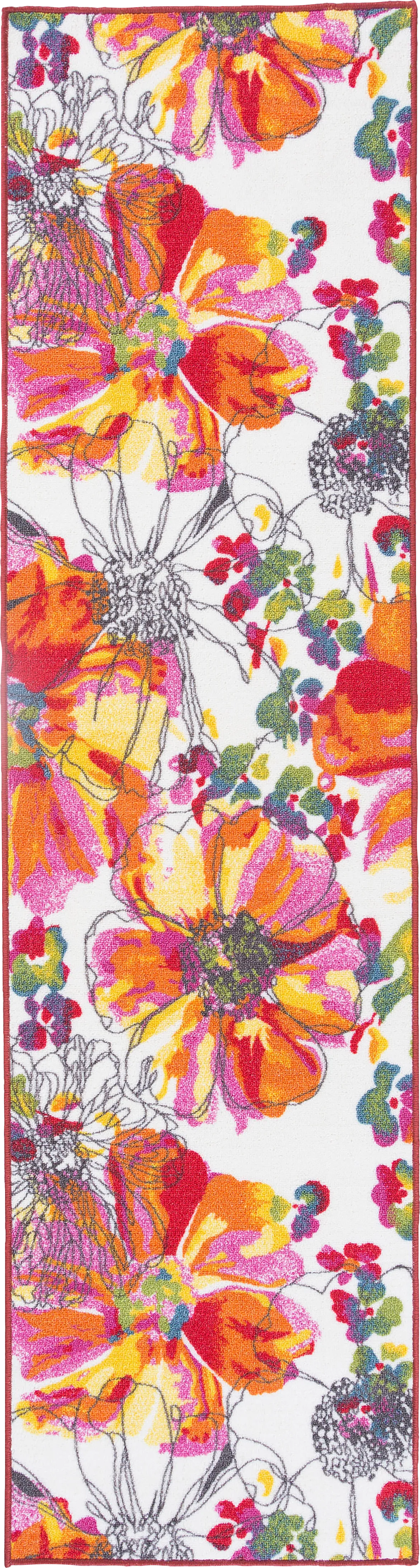 Nadelyn Orange 2' x 7' Runner Rug - Thumbnail - Image 1