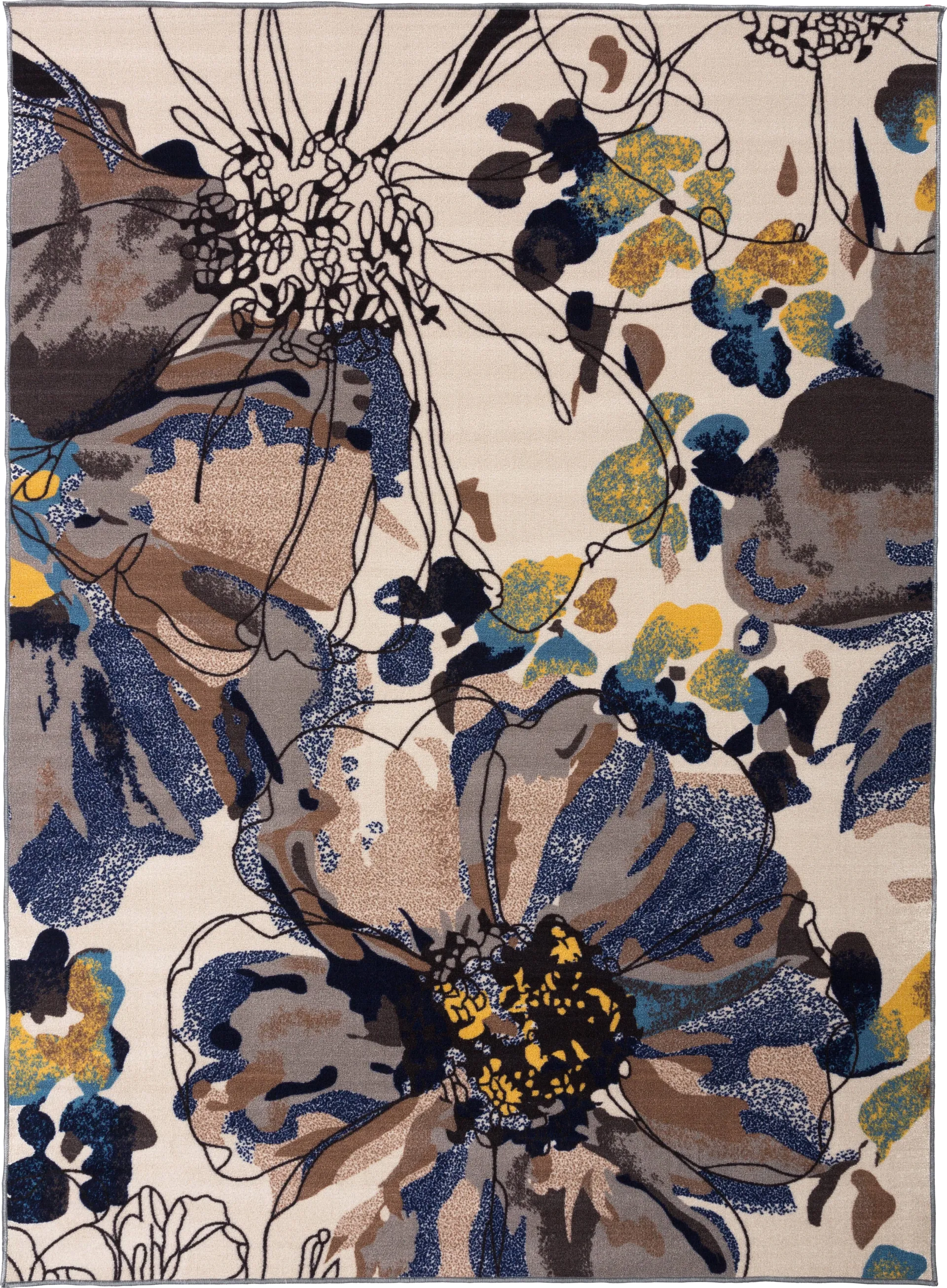 Nadelyn Cream 5'3 x 7'3 Rug - Image 1