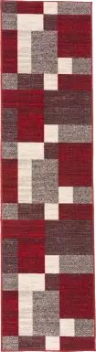Damalis Red 2' x 7' Runner Rug