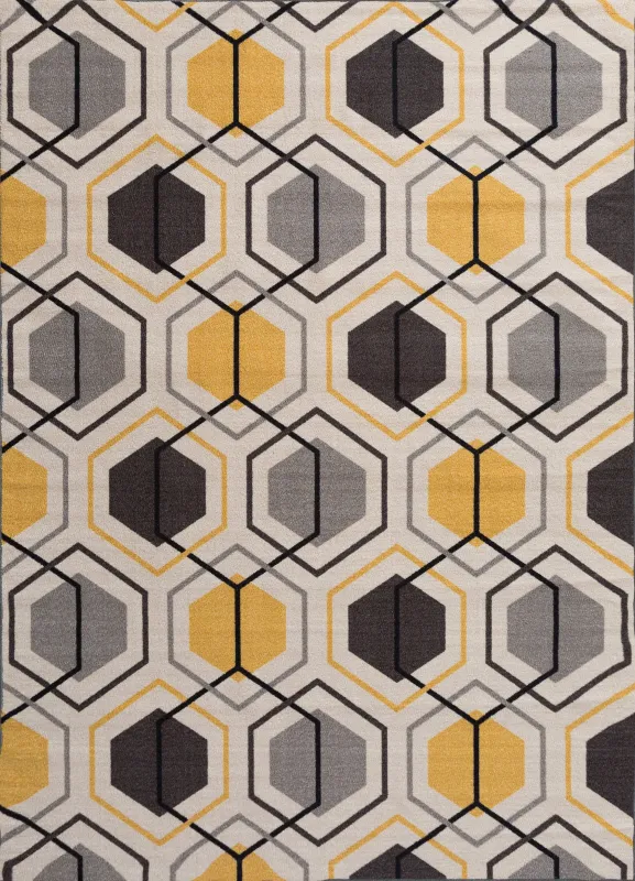 Barrlow Yellow 5'3 x 7'3 Rug